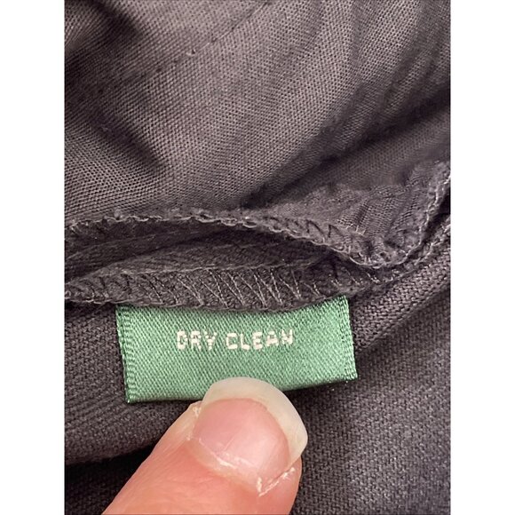 Lauren Ralph Lauren Pants Womens‎ Size 14 Black Gold Button Pocket Office Career - Picture 12 of 14